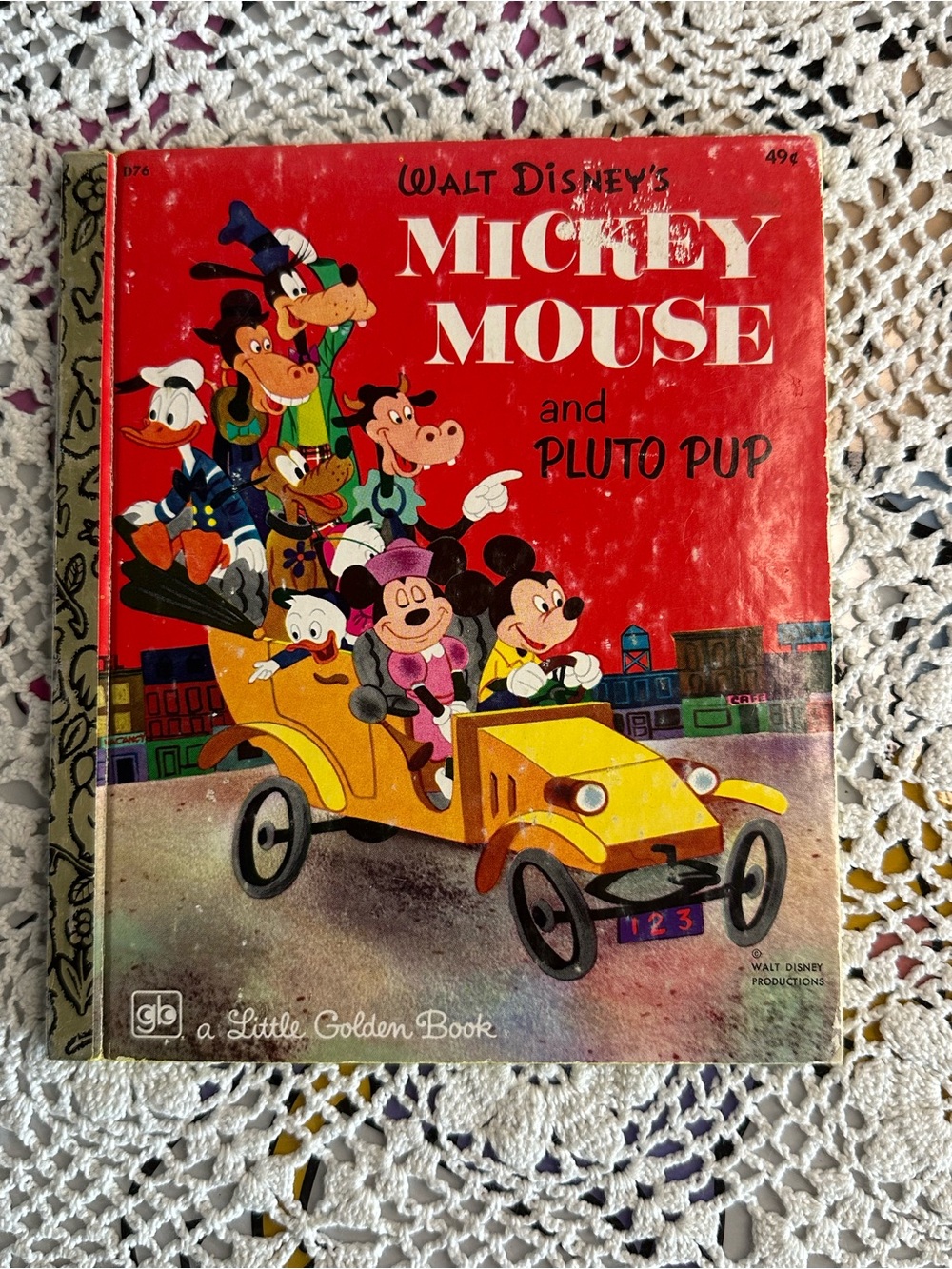 1953 Walt Disney Mickey Mouse and Pluto Pup Little Golden Books